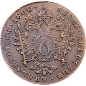 Franz I. (II.), 6 Kreuzer 1800, C, Prague