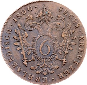 Franz I. (II.), 6 Kreuzer 1800, C, Prague