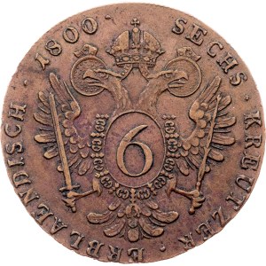 Franz I. (II.), 6 Kreuzer 1800, C, Prague