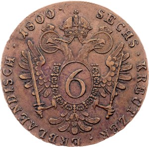 Franz I. (II.), 6 Kreuzer 1800, C, Prague