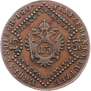 Franz I. (II.), 15 Kreuzer 1807, A, Vienna