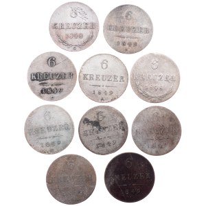 Franz Joseph I., 6 Kreuzer 1848, 1849, A, C