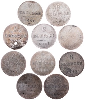 Franz Joseph I., 6 Kreuzer 1849, A, C