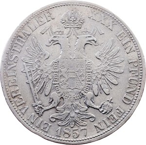 Franz Joseph I., 1 Vereinsthaler 1857, A, Vienna