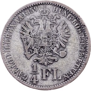 Franz Joseph I., 1/4 Gulden 1859, Vienna