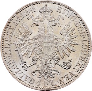 Franz Joseph I., 1 Gulden 1861, Vienna