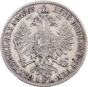 Franz Joseph I., 1 Gulden 1863, Vienna