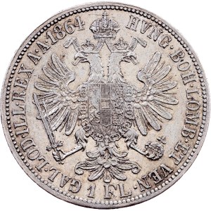 Franz Joseph I., 1 Gulden 1864, Vienna