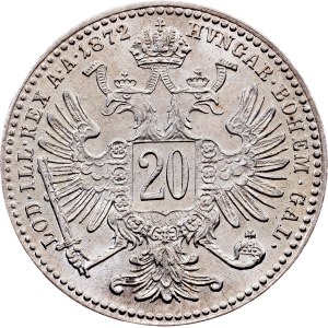 Franz Joseph I., 20 Kreuzer 1872, Vienna