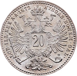Franz Joseph I., 20 Kreuzer 1872, Vienna