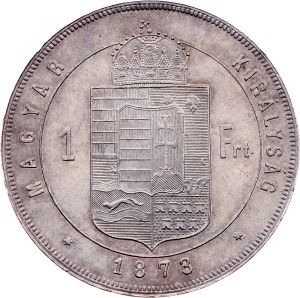 Franz Joseph I., 1 Forint 1873, KB, Kremnitz
