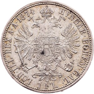 Franz Joseph I., 1 Gulden 1874, Vienna