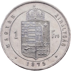 Franz Joseph I., 1 Forint 1875, KB, Kremnitz