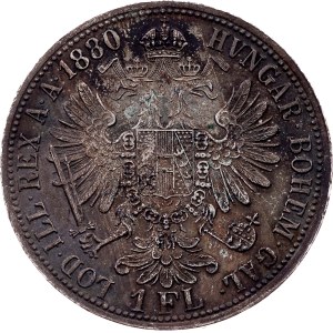 Franz Joseph I., 1 Gulden 1880, Vienna