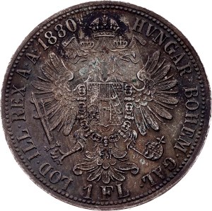 Franz Joseph I., 1 Gulden 1880, Vienna