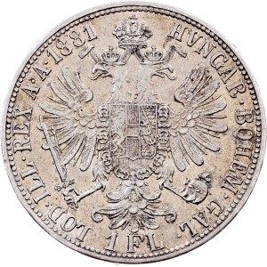 Franz Joseph I., 1 Gulden 1881, Vienna