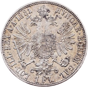 Franz Joseph I., 1 Gulden 1881, Vienna