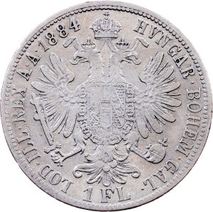 Franz Joseph I., 1 Gulden 1884, Vienna
