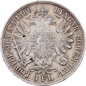 Franz Joseph I., 1 Gulden 1886, Vienna