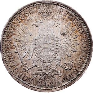 Franz Joseph I., 1 Gulden 1886, Vienna