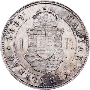 Franz Joseph I., 1 Forint 1887, KB, Kremnitz