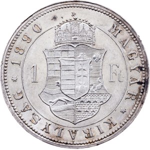 Franz Joseph I., 1 Forint 1890, KB, Kremnitz
