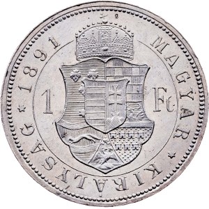 Franz Joseph I., 1 Forint 1891, KB, Kremnitz