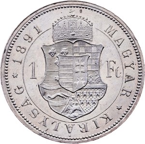 Franz Joseph I., 1 Forint 1891, KB, Kremnitz
