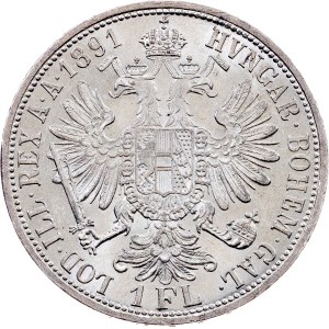 Franz Joseph I., 1 Gulden 1891, Vienna