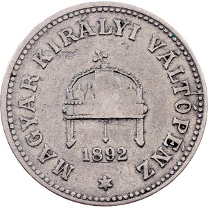 Franz Joseph I., 20 Filler 1892, KB, Kremnitz