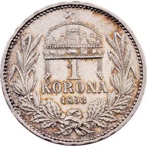 Franz Joseph I., 1 Korona 1893, KB, Kremnitz