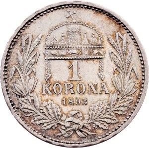 Franz Joseph I., 1 Korona 1893, KB, Kremnitz