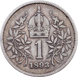 Franz Joseph I., 1 Krone 1893, Vienna