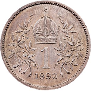 Franz Joseph I., 1 Krone 1893, Vienna