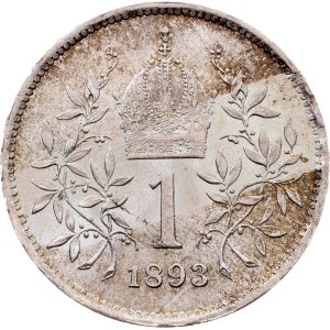 Franz Joseph I., 1 Krone 1893, Vienna