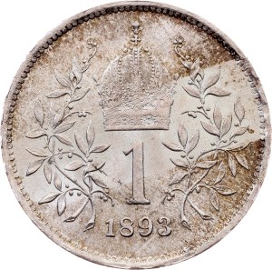 Franz Joseph I., 1 Krone 1893, Vienna