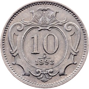 Franz Joseph I., 10 Heller 1893, Vienna