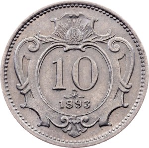 Franz Joseph I., 10 Heller 1893, Vienna
