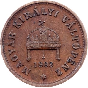 Franz Joseph I., 1 Filler 1893, KB, Kremnitz