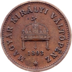 Franz Joseph I., 1 Filler 1893, KB, Kremnitz