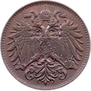 Franz Joseph I., 2 Heller 1893, Vienna