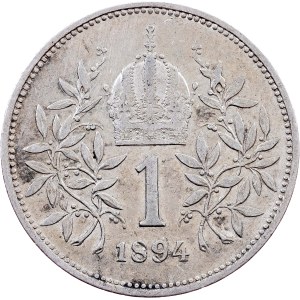 Franz Joseph I., 1 Krone 1894, Vienna