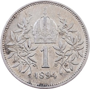 Franz Joseph I., 1 Krone 1894, Vienna