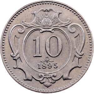 Franz Joseph I., 10 Heller 1895, Vienna