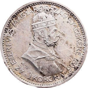 Franz Joseph I., 1 Korona 1896, KB, Kremnitz