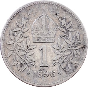 Franz Joseph I., 1 Krone 1896, Vienna
