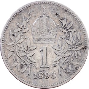 Franz Joseph I., 1 Krone 1896, Vienna