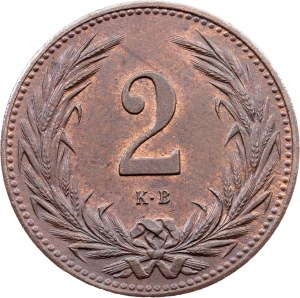 Franz Joseph I., 2 Filler 1896, KB, Kremnitz