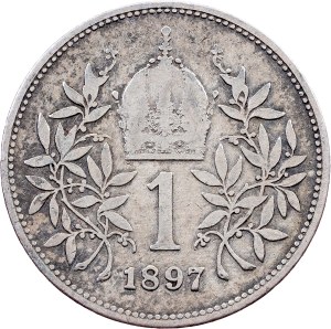 Franz Joseph I., 1 Krone 1897, Vienna