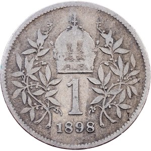 Franz Joseph I., 1 Krone 1898, Vienna